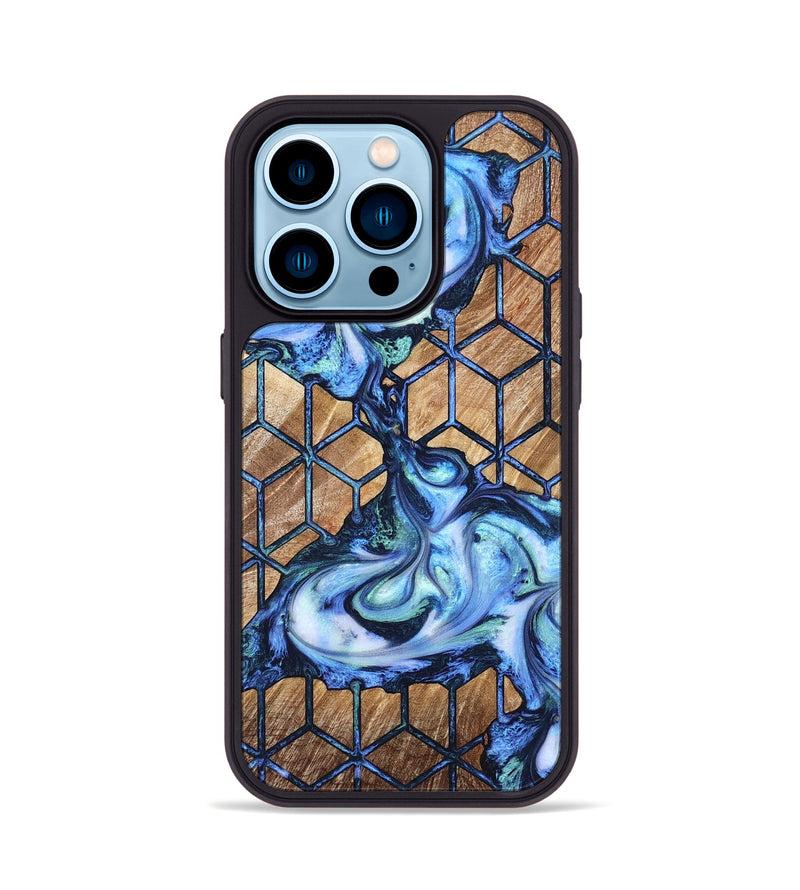 iPhone 14 Pro Wood Phone Case - Jamya (Pattern, 821093)