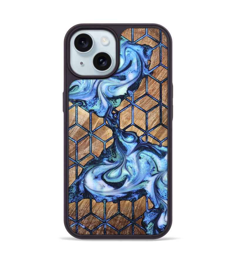 iPhone 15 Wood Phone Case - Jamya (Pattern, 821093)
