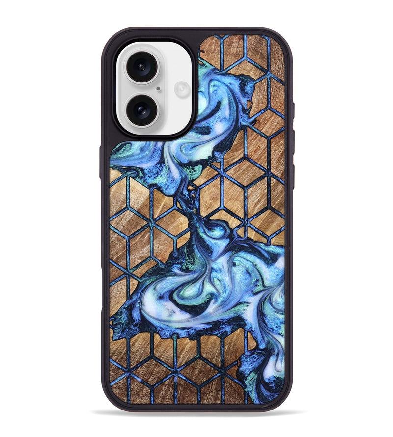 iPhone 16 Plus Wood Phone Case - Jamya (Pattern, 821093)