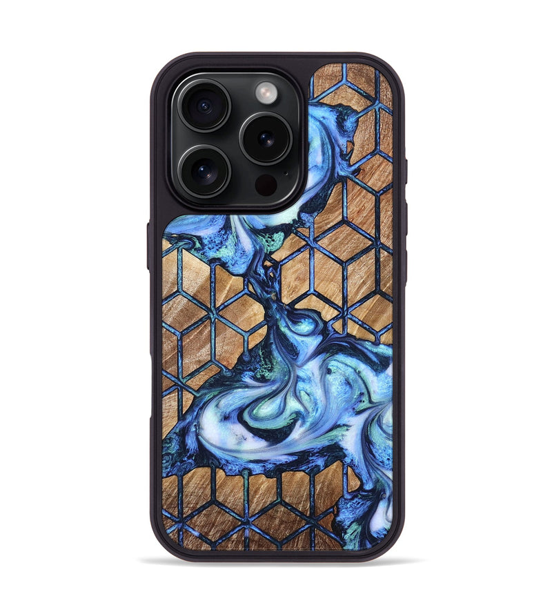iPhone 16 Pro Wood Phone Case - Jamya (Pattern, 821093)