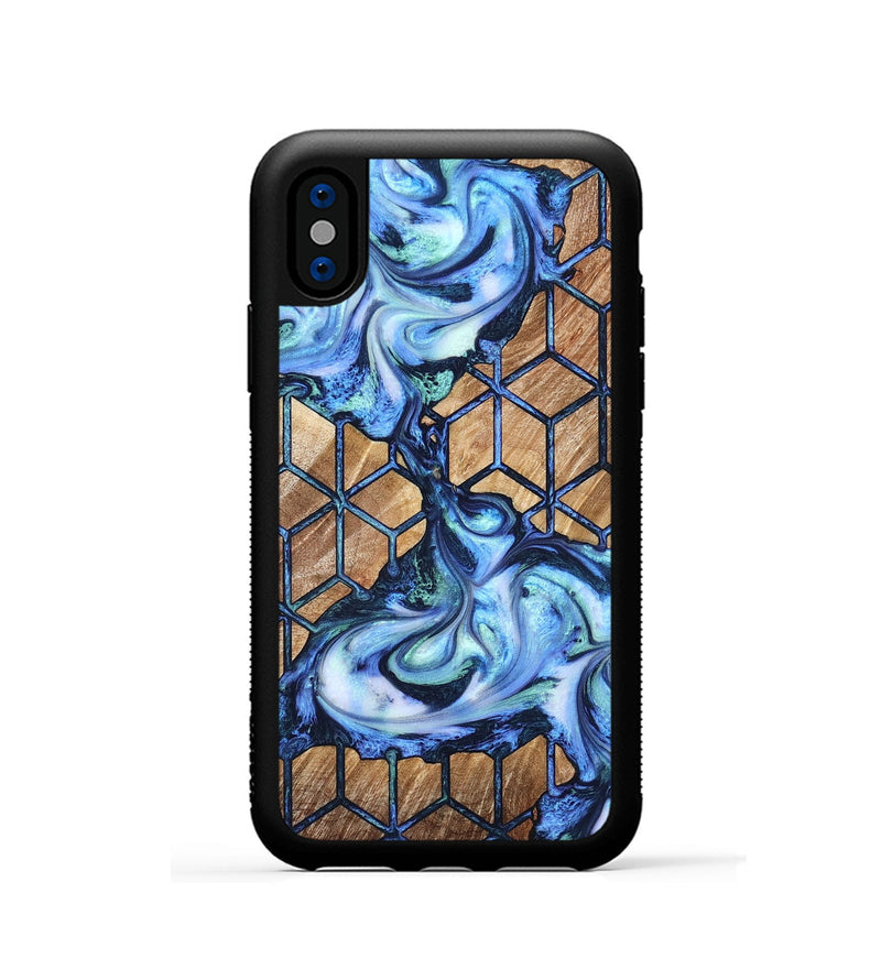 iPhone Xs Wood Phone Case - Jamya (Pattern, 821093)