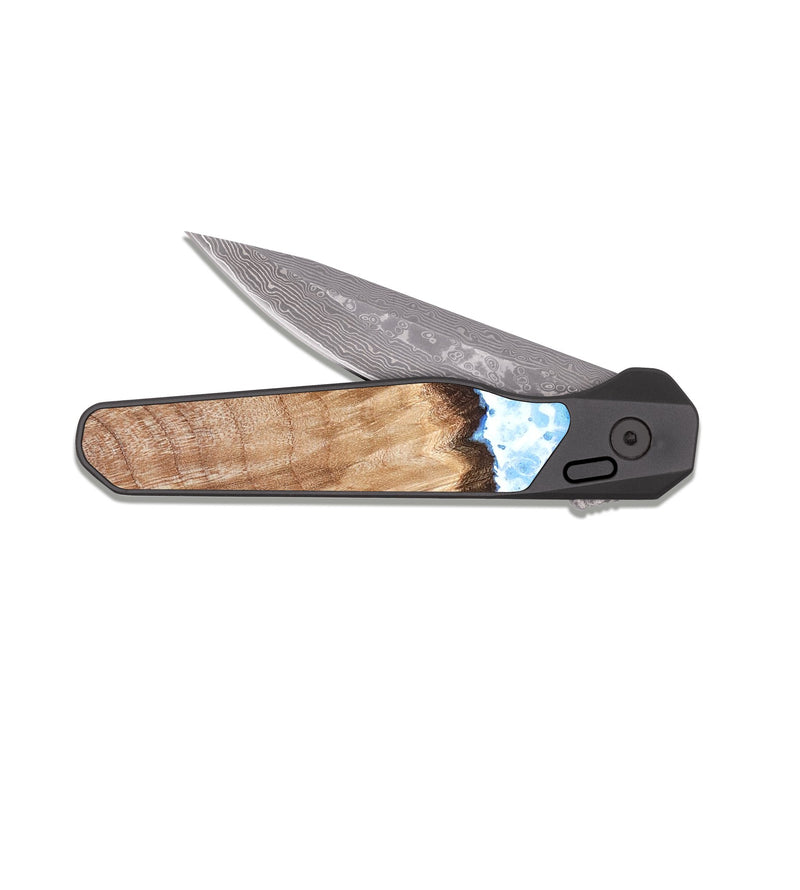 EDC Dark Damascus Wood Pocket Knife - Neo (Coastal, 821101)