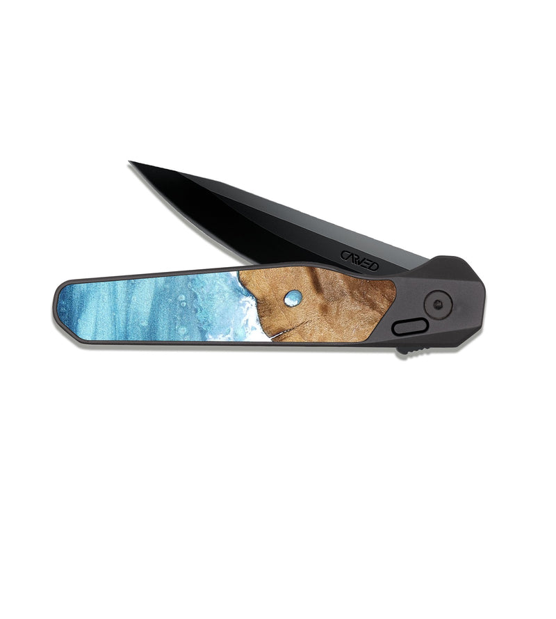 EDC Dark Slate Wood Pocket Knife - Docia (Coastal, 821110)