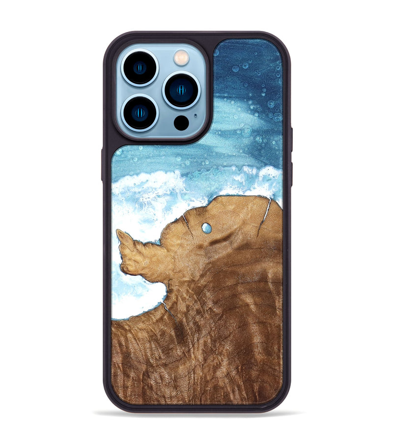 iPhone 14 Pro Max Wood Phone Case - Docia (Coastal, 821110)