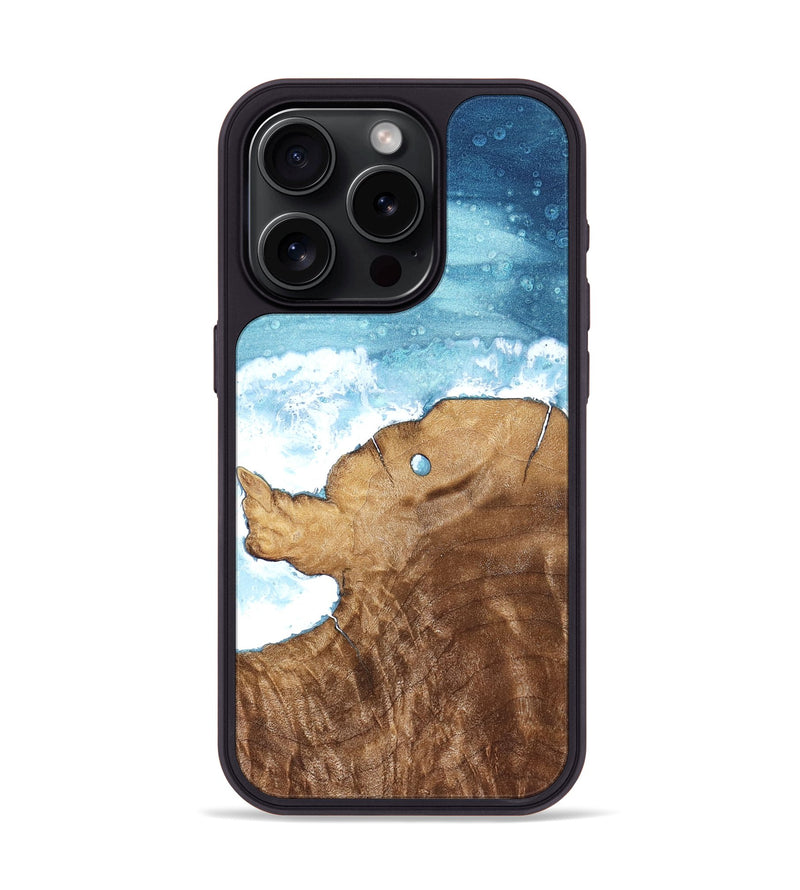 iPhone 15 Pro Wood Phone Case - Docia (Coastal, 821110)