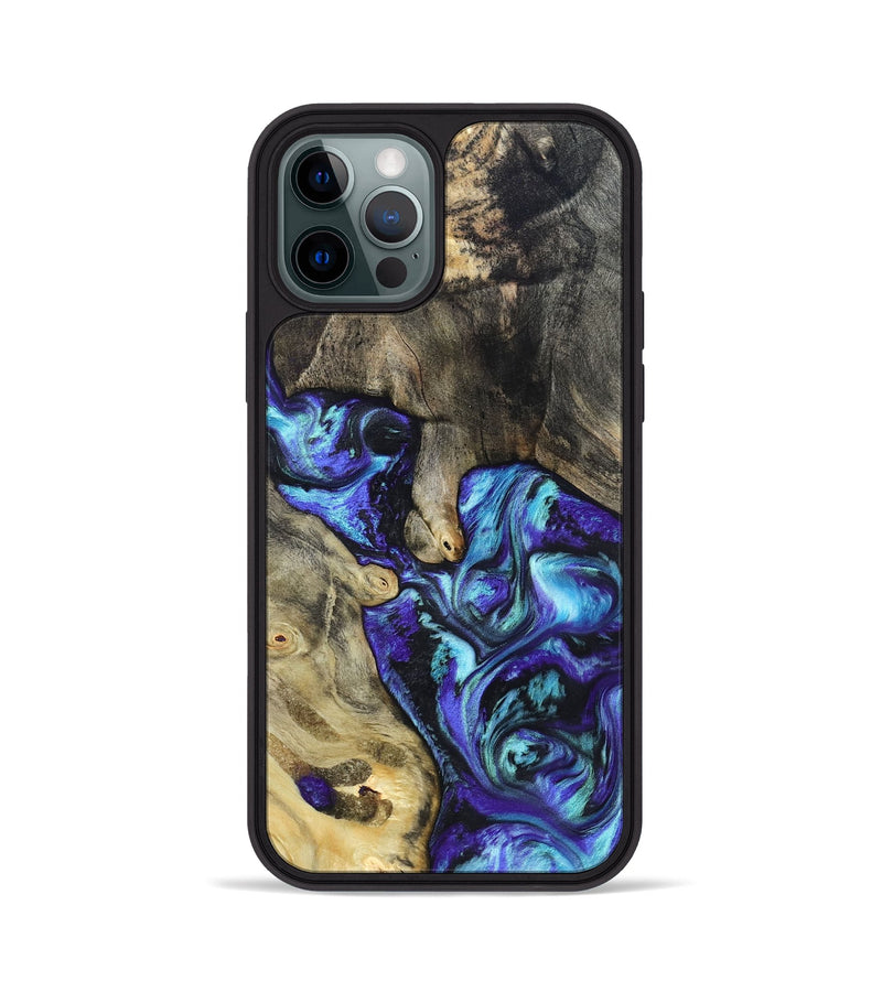 iPhone 12 Pro Wood Phone Case - Riley (Purple, 821157)