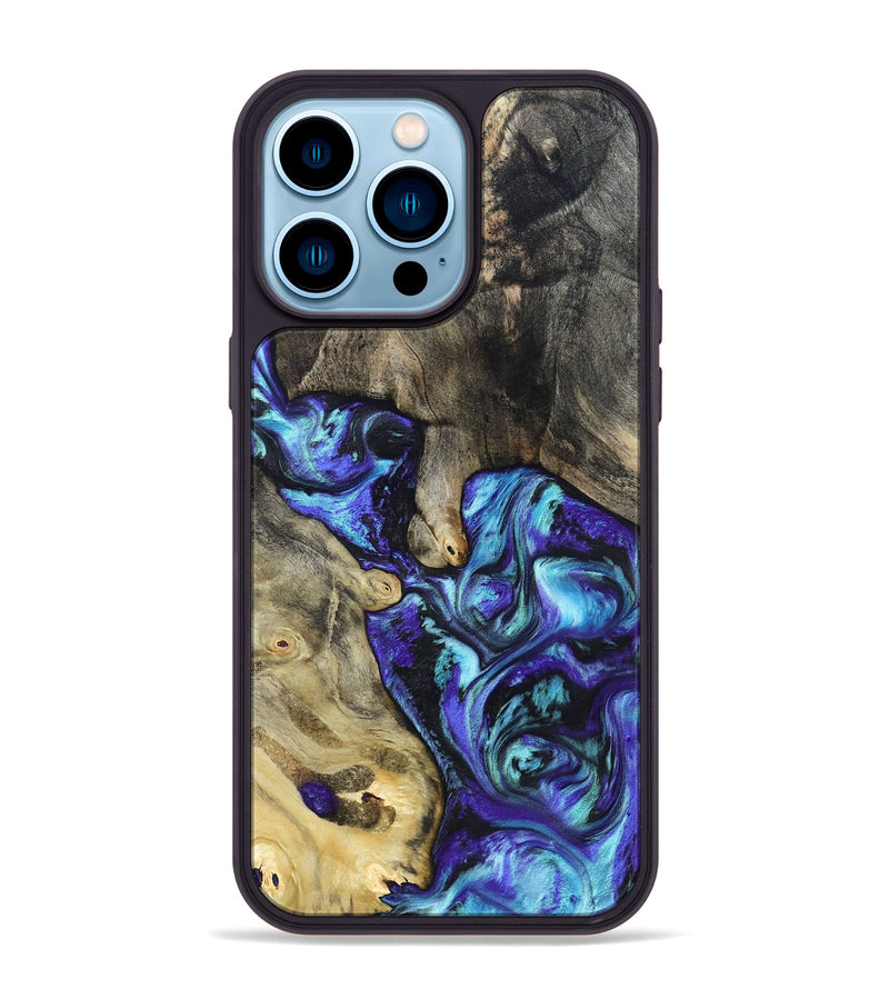 iPhone 14 Pro Max Wood Phone Case - Riley (Purple, 821157)