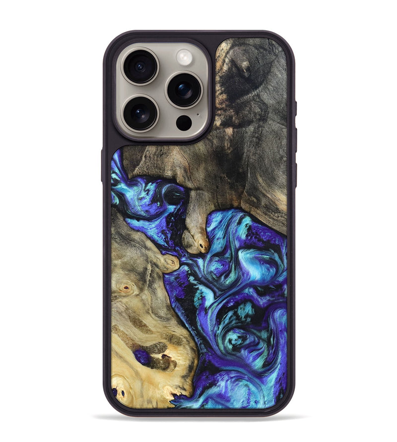 iPhone 15 Pro Max Wood Phone Case - Riley (Purple, 821157)