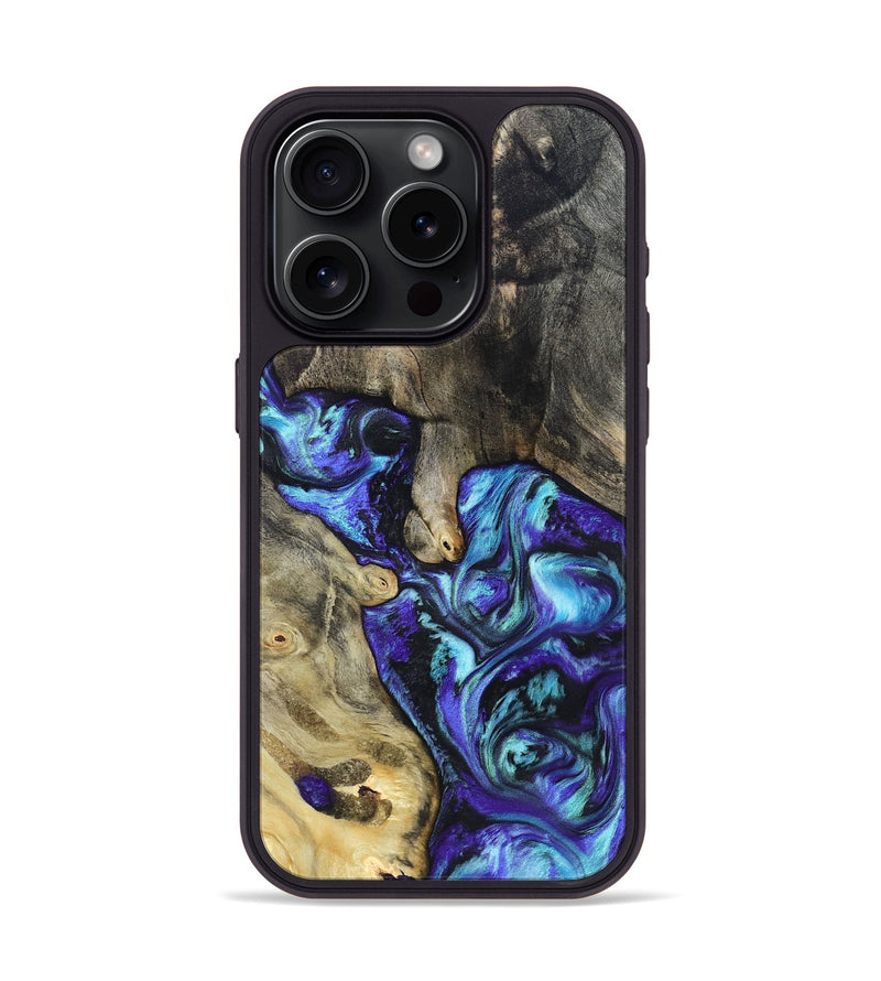 iPhone 15 Pro Wood Phone Case - Riley (Purple, 821157)
