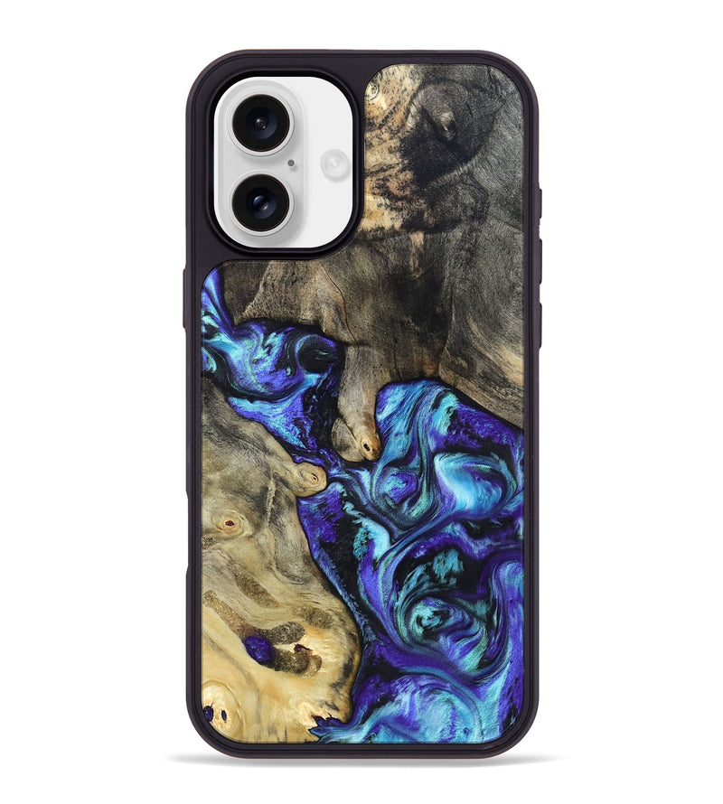 iPhone 16 Plus Wood Phone Case - Riley (Purple, 821157)