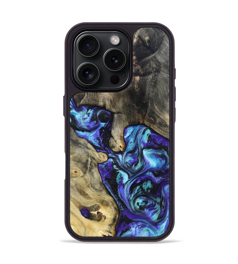 iPhone 16 Pro Wood Phone Case - Riley (Purple, 821157)