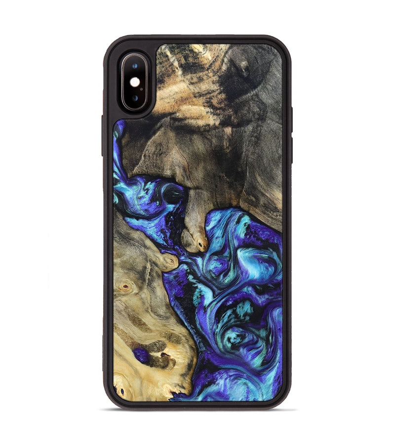 iPhone Xs Max Wood Phone Case - Riley (Purple, 821157)