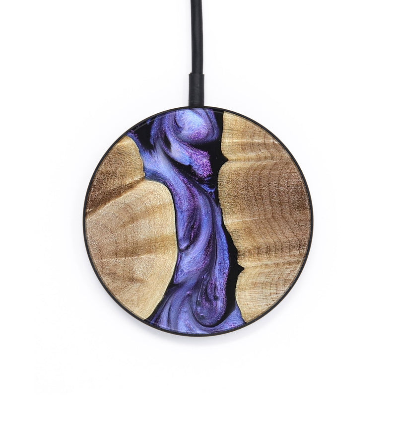 Circle Wood Wireless Charger - Mavis (Purple, 821158)