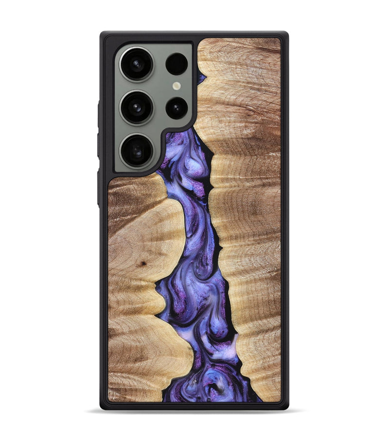 Galaxy S24 Ultra Wood Phone Case - Mavis (Purple, 821158)