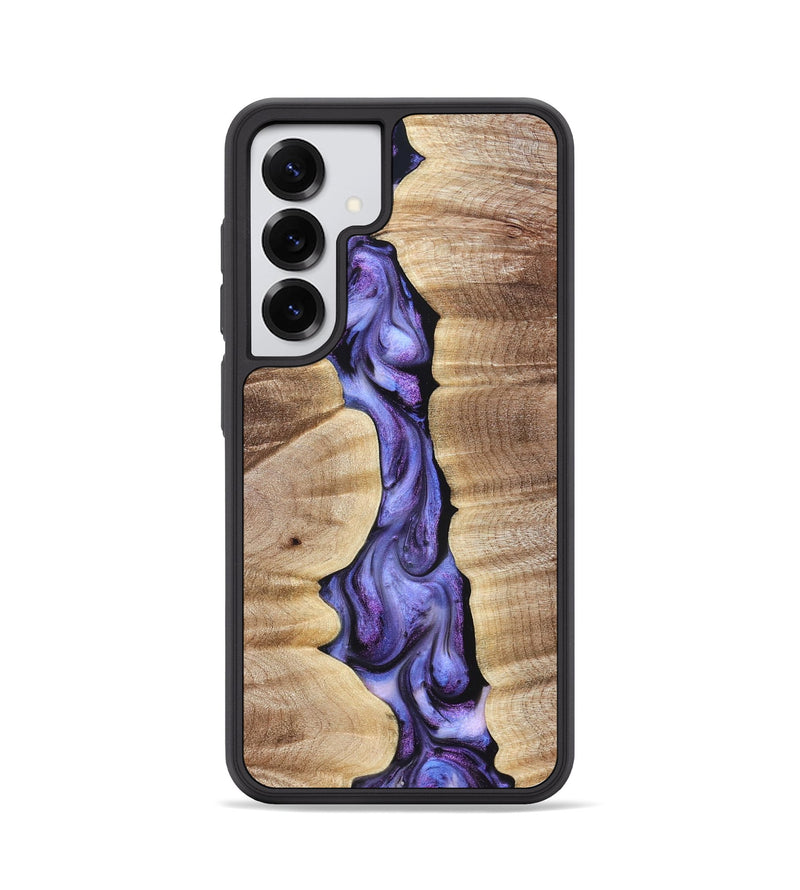 Galaxy S25 Wood Phone Case - Mavis (Purple, 821158)