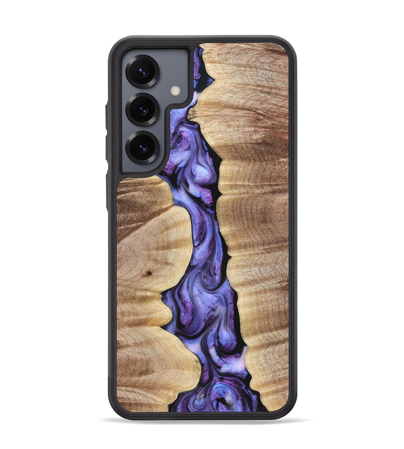 Galaxy S25 Plus Wood Phone Case - Mavis (Purple, 821158)