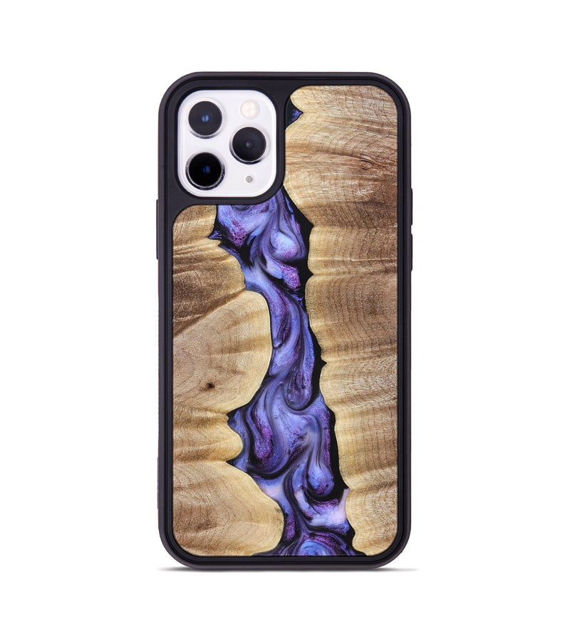 iPhone 11 Pro Wood Phone Case - Mavis (Purple, 821158)