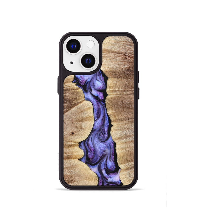 iPhone 13 mini Wood Phone Case - Mavis (Purple, 821158)
