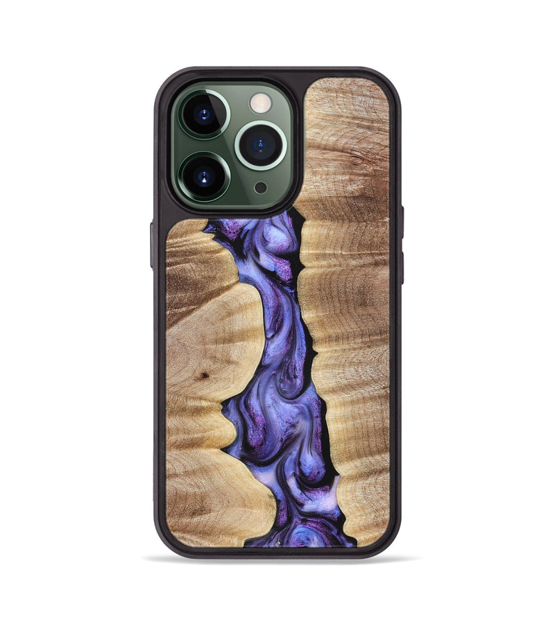 iPhone 13 Pro Wood Phone Case - Mavis (Purple, 821158)