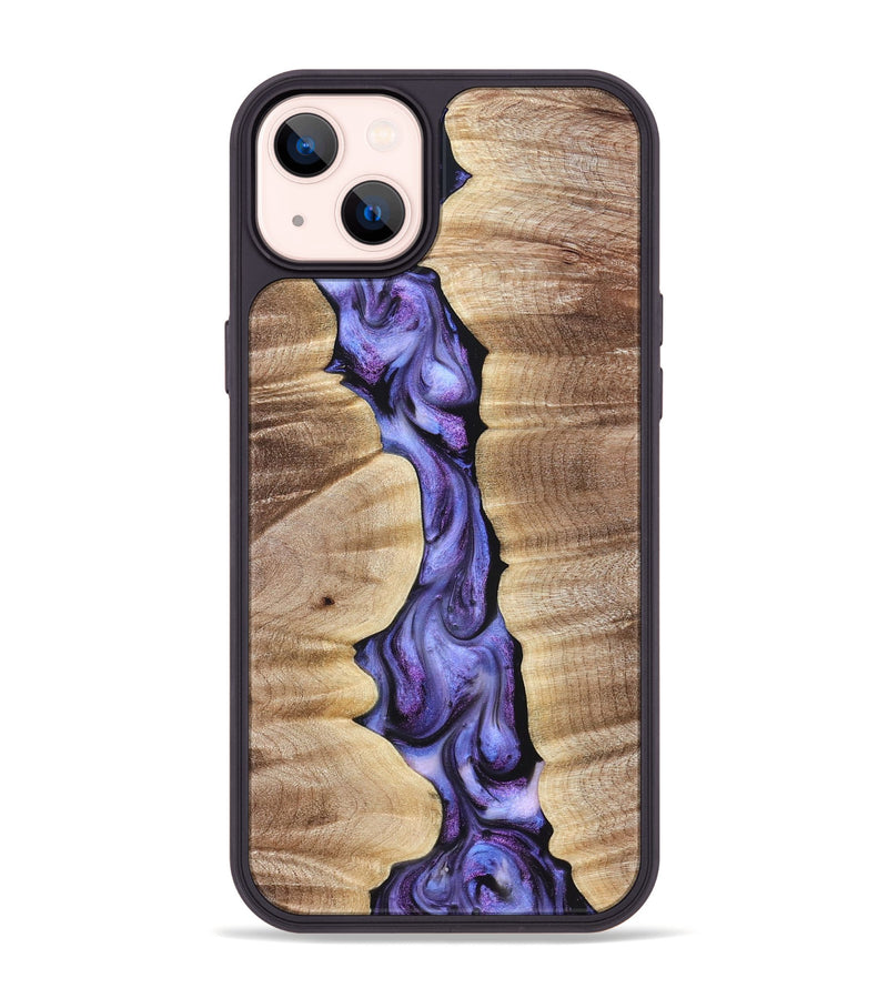 iPhone 14 Plus Wood Phone Case - Mavis (Purple, 821158)