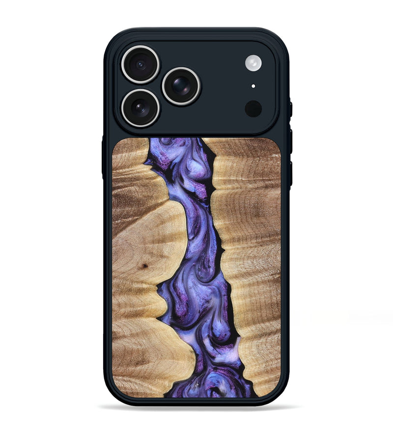 iPhone 17 Pro Max Wood Phone Case - Mavis (Purple, 821158)