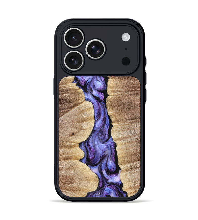 iPhone 17 Pro Wood Phone Case - Mavis (Purple, 821158)