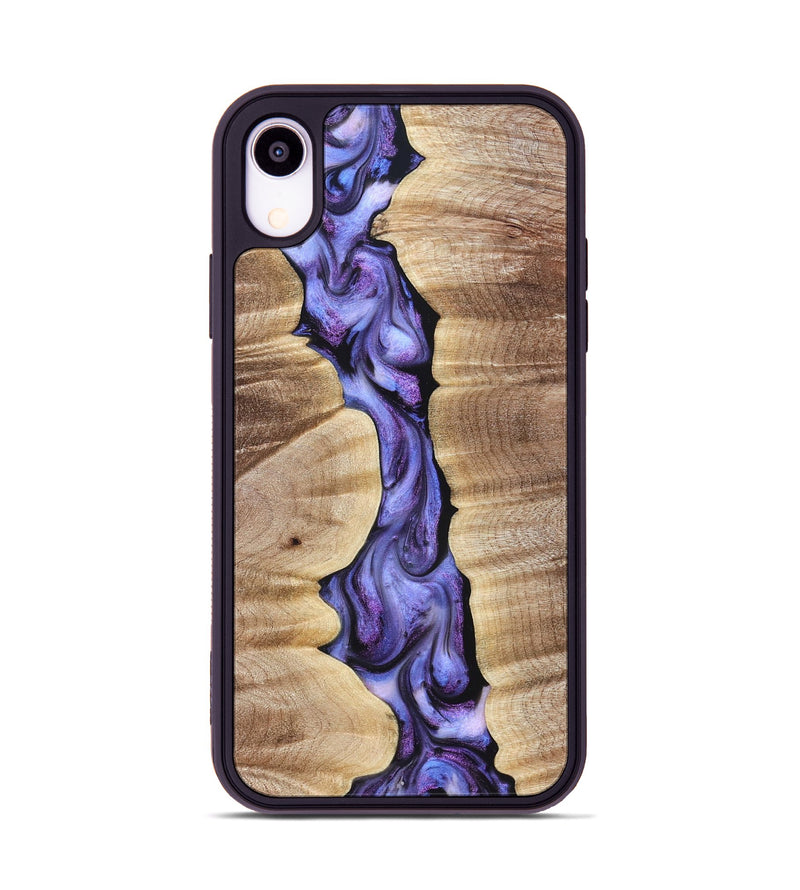 iPhone Xr Wood Phone Case - Mavis (Purple, 821158)