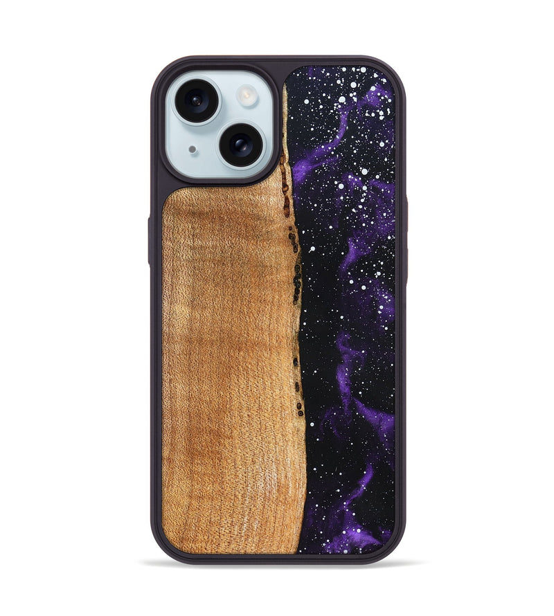 iPhone 15 Wood Phone Case - Felecia (Cosmos, 821165)