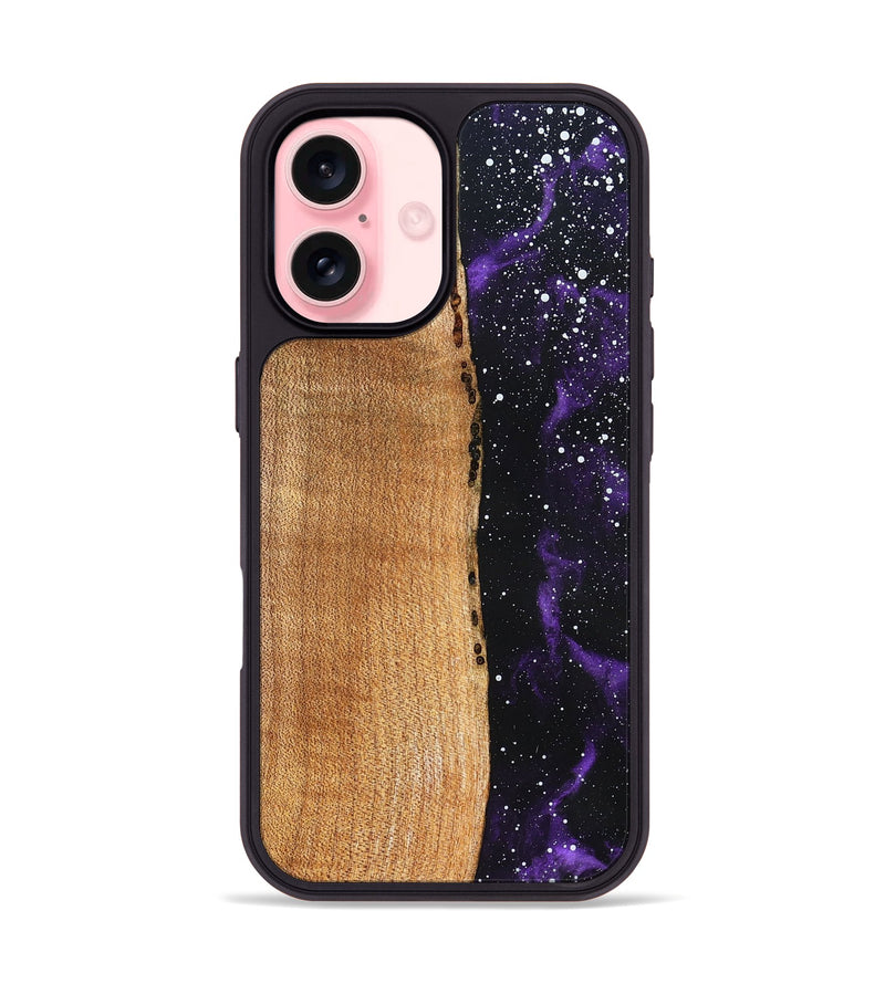 iPhone 16 Wood Phone Case - Felecia (Cosmos, 821165)