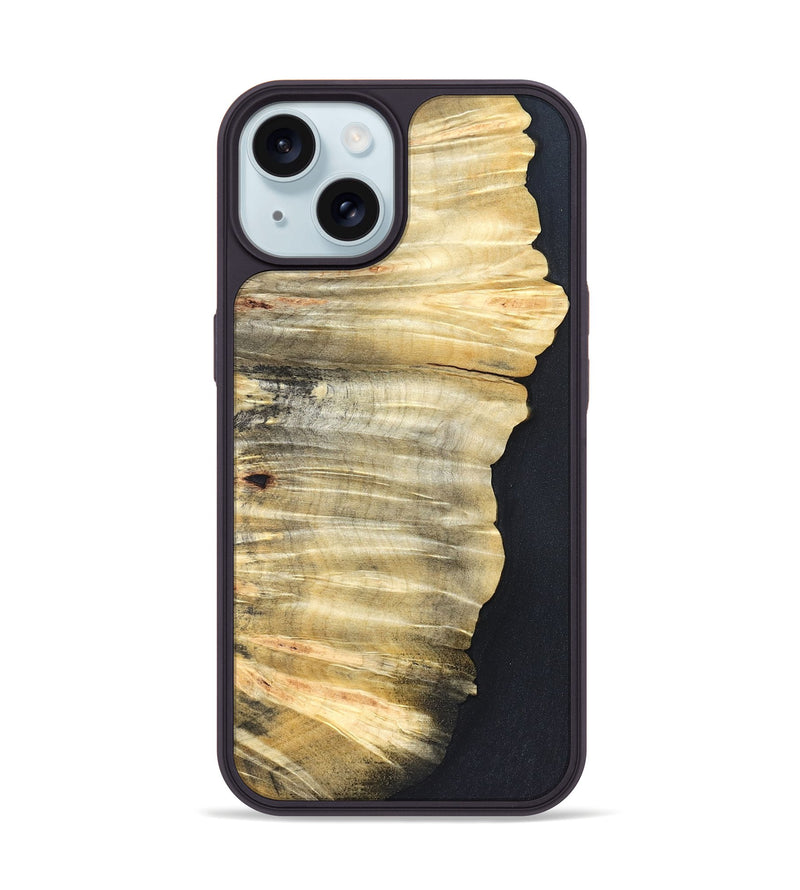 iPhone 15 Wood Phone Case - Donie (Wood Burl, 821171)
