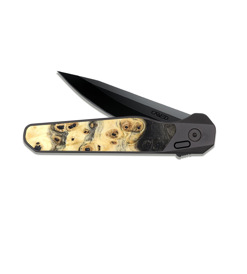 EDC Dark Slate Wood Pocket Knife - Koby (Wood Burl, 821172)