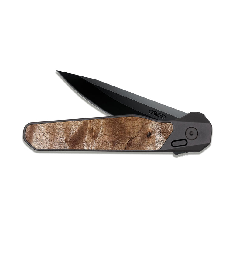 EDC Dark Slate Wood Pocket Knife - Dewayne (Wood Burl, 821175)