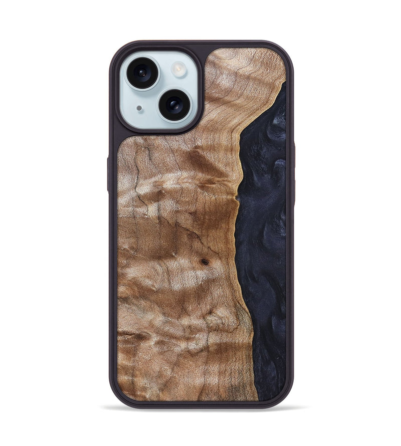iPhone 15 Wood Phone Case - Dewayne (Wood Burl, 821175)