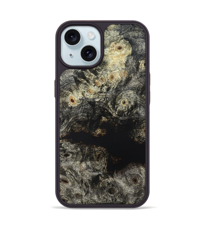 iPhone 15 Wood Phone Case - Jeramie (Wood Burl, 821176)