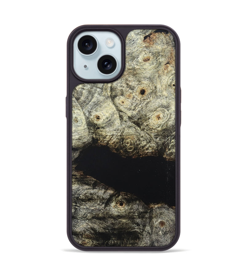 iPhone 15 Wood Phone Case - Gage (Wood Burl, 821184)
