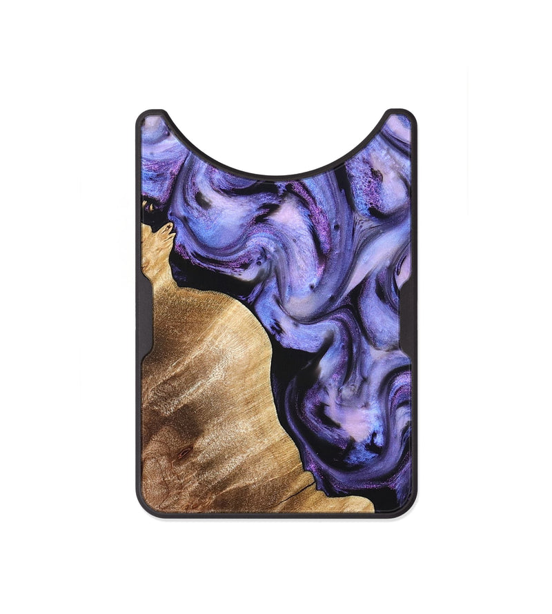 Alloy Wood Wallet - Glenda (Purple, 821185)