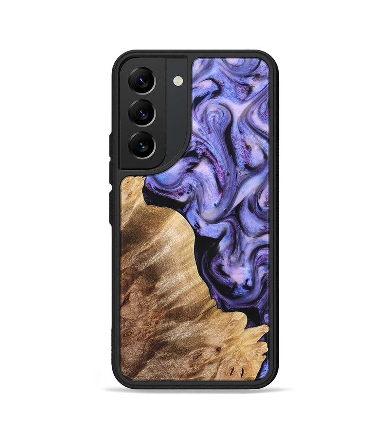 Galaxy S22 Wood Phone Case - Glenda (Purple, 821185)