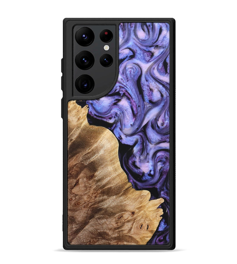 Galaxy S22 Ultra Wood Phone Case - Glenda (Purple, 821185)