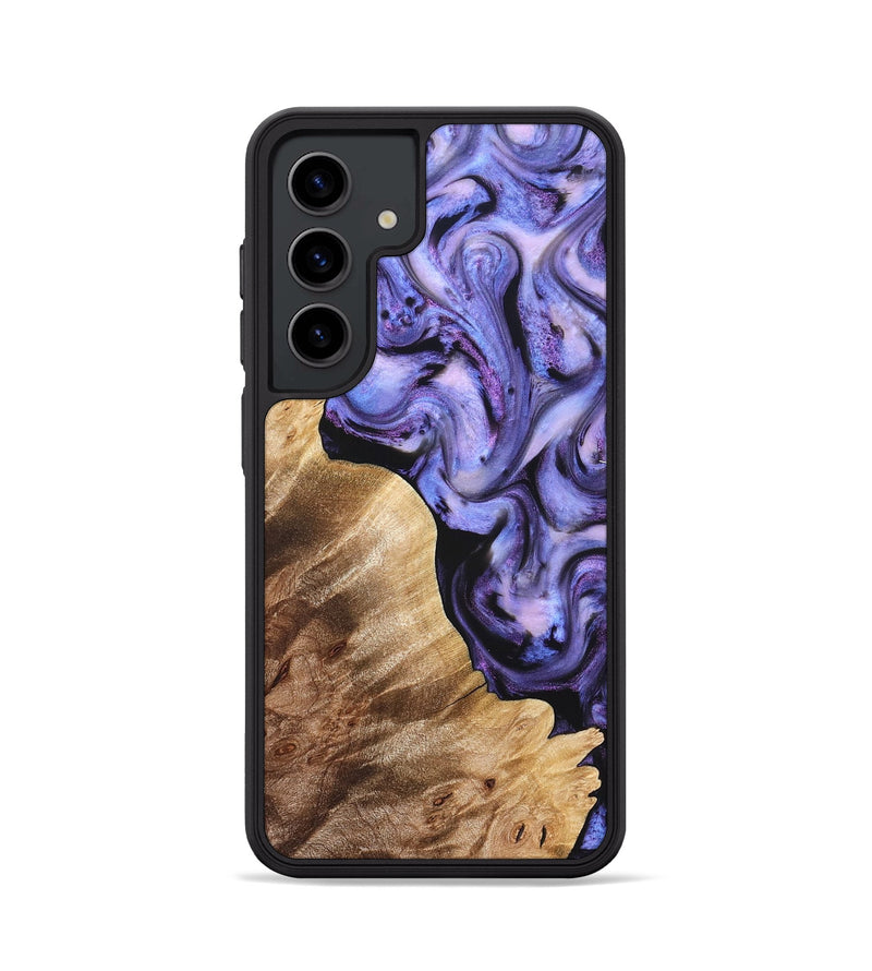 Galaxy S24 Wood Phone Case - Glenda (Purple, 821185)