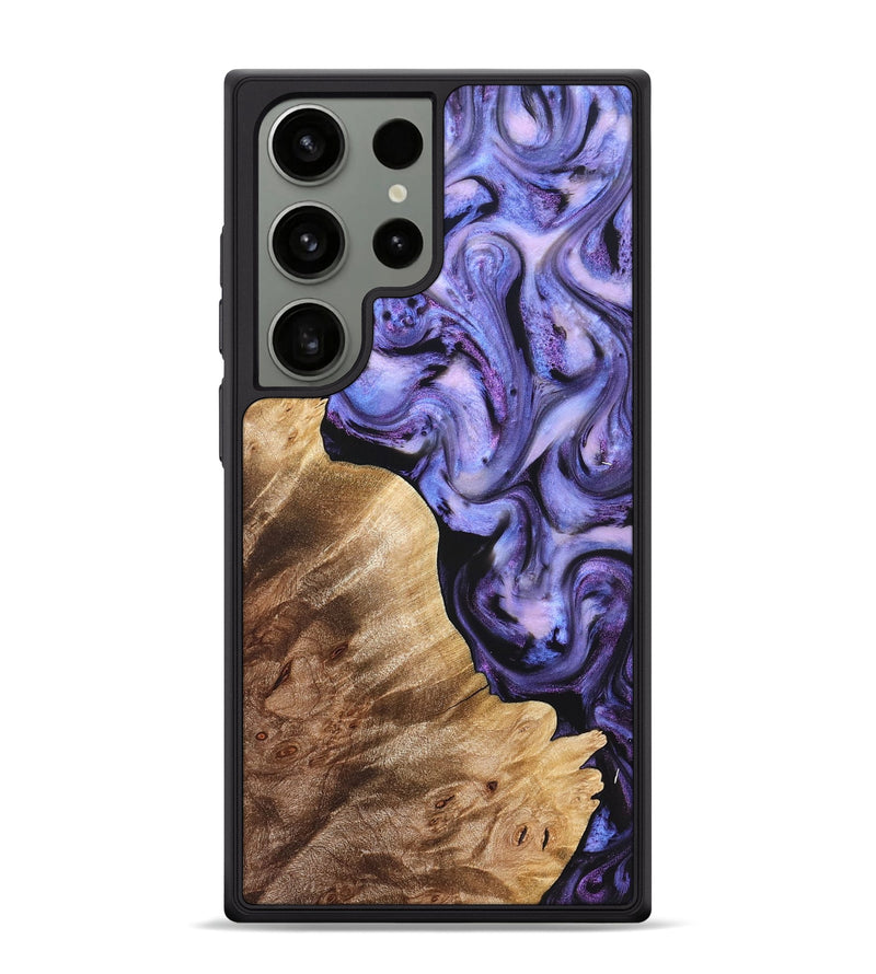 Galaxy S24 Ultra Wood Phone Case - Glenda (Purple, 821185)