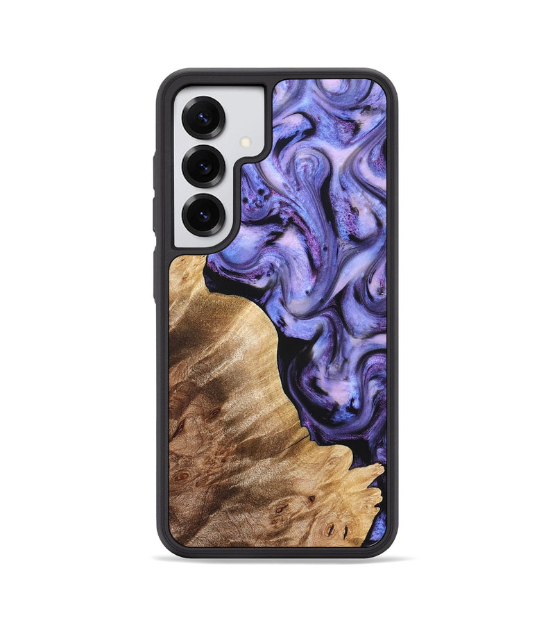 Galaxy S25 Wood Phone Case - Glenda (Purple, 821185)