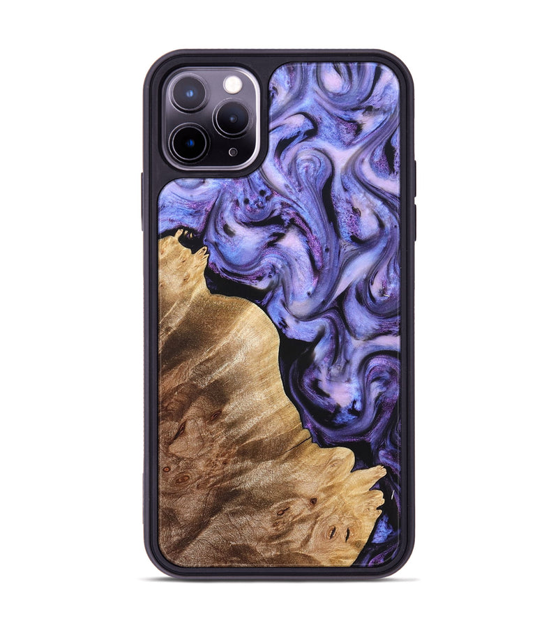 iPhone 11 Pro Max Wood Phone Case - Glenda (Purple, 821185)