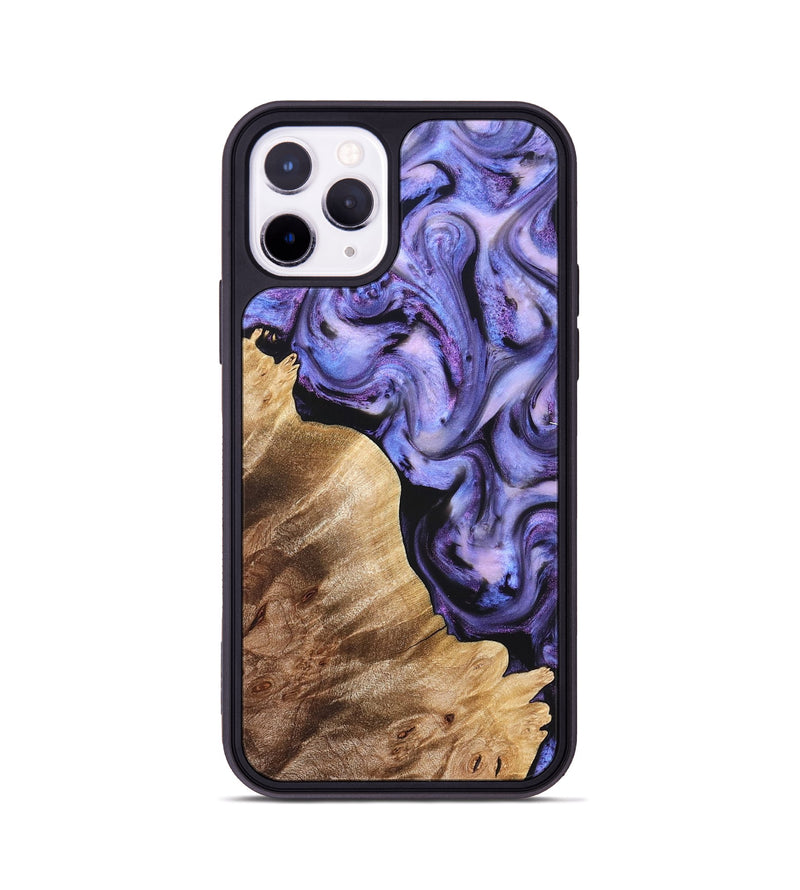 iPhone 11 Pro Wood Phone Case - Glenda (Purple, 821185)