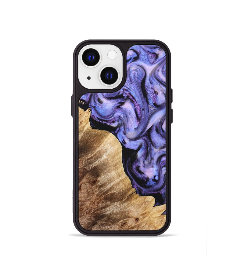 iPhone 13 mini Wood Phone Case - Glenda (Purple, 821185)