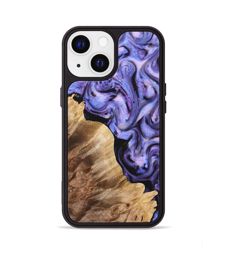 iPhone 13 Wood Phone Case - Glenda (Purple, 821185)