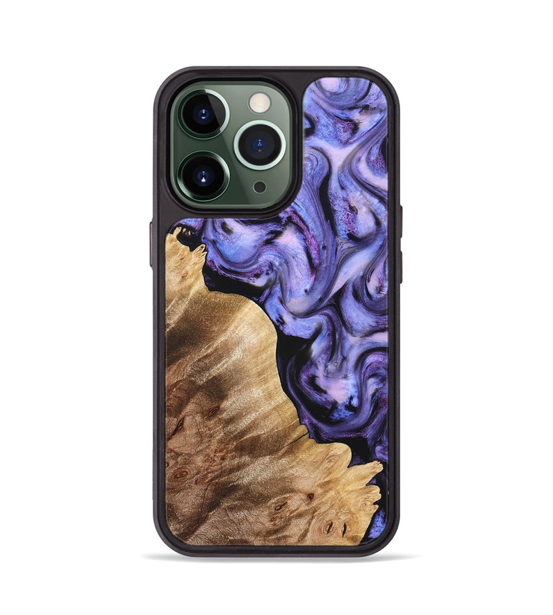 iPhone 13 Pro Wood Phone Case - Glenda (Purple, 821185)