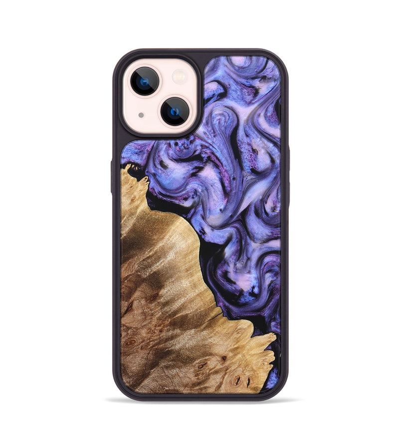 iPhone 14 Wood Phone Case - Glenda (Purple, 821185)