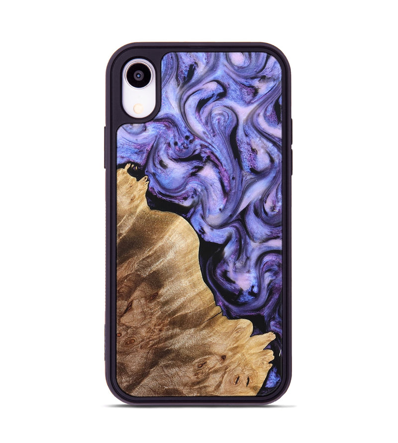 iPhone Xr Wood Phone Case - Glenda (Purple, 821185)