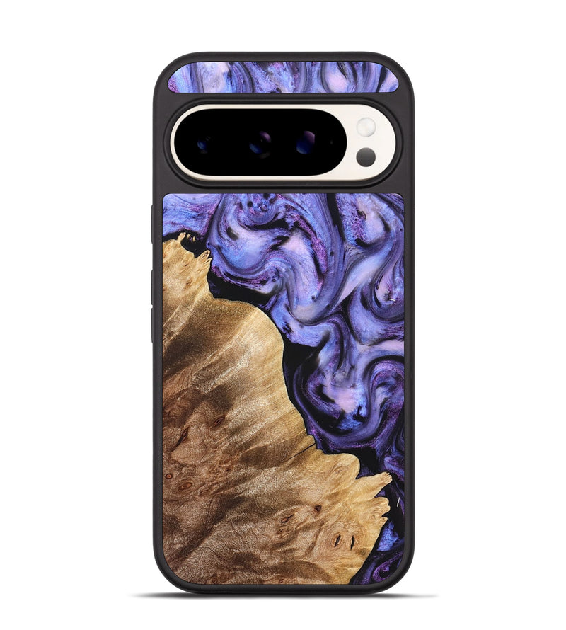 Pixel 9 Wood Phone Case - Glenda (Purple, 821185)