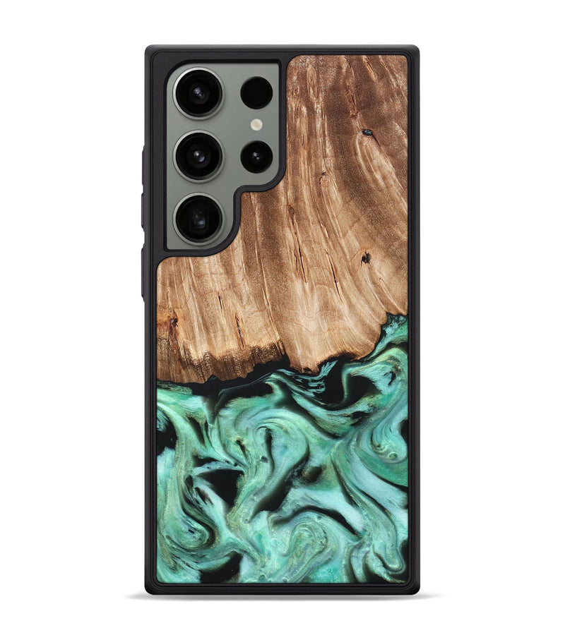 Galaxy S24 Ultra Wood Phone Case - Rufus (Green, 821188)